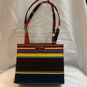 Kate Spade - New York, Vintage striped, Multi Color Rainbow Shoulder Bag